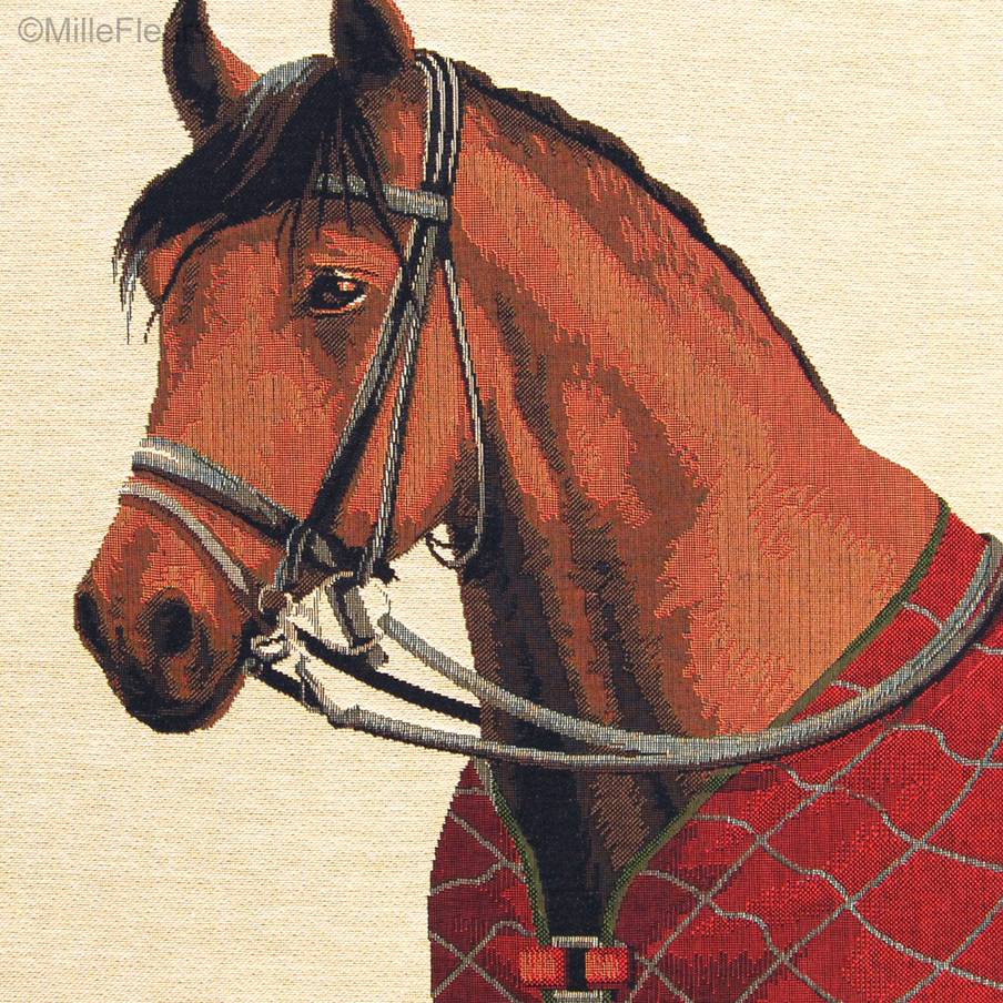 Horse Tapestry cushions Hunting and Golf and Horses - Mille Fleurs Tapestries