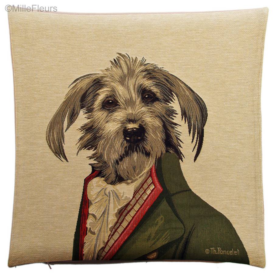 Basset Griffon (Thierry Poncelet) Kussenslopen Honden door Thierry Poncelet - Mille Fleurs Tapestries