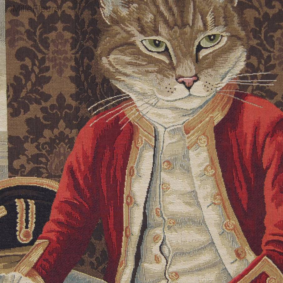 Lord Nelson (Susan Herbert) Housses de coussin Chats de Susan Herbert - Mille Fleurs Tapestries