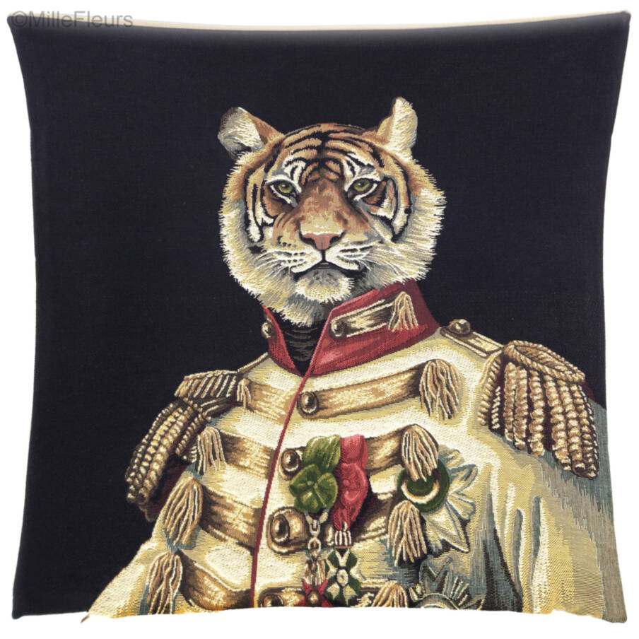 Aristofari Tijger met glitter Sierkussens Dieren - Mille Fleurs Tapestries