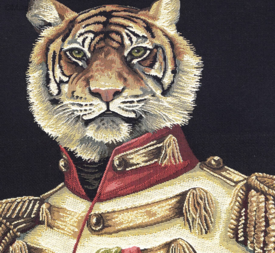 Aristofari Tijger met glitter Sierkussens Dieren - Mille Fleurs Tapestries