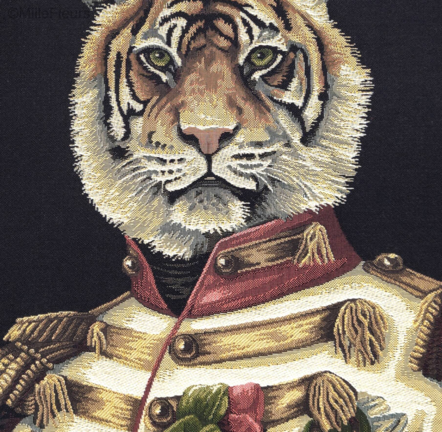 Aristofari Tigre Fundas de cojín Animales - Mille Fleurs Tapestries