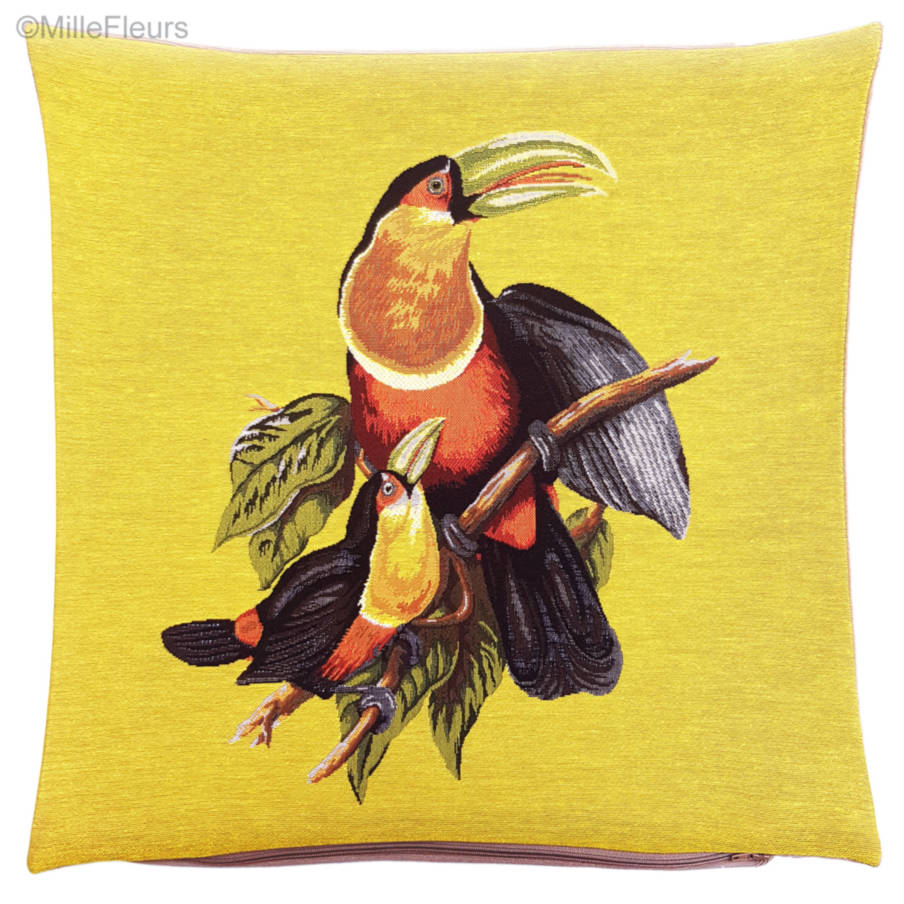 Tucan Family Tapestry cushions Birds - Mille Fleurs Tapestries