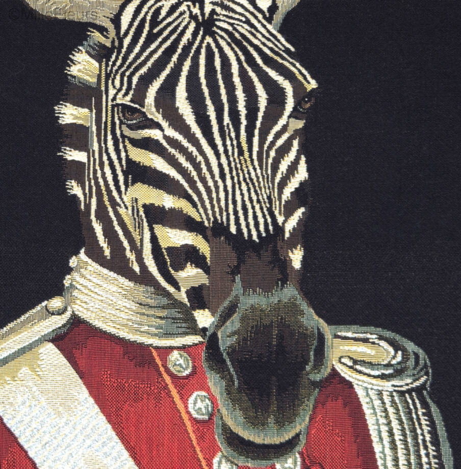Aristofari Zebra met glitter Sierkussens Dieren - Mille Fleurs Tapestries