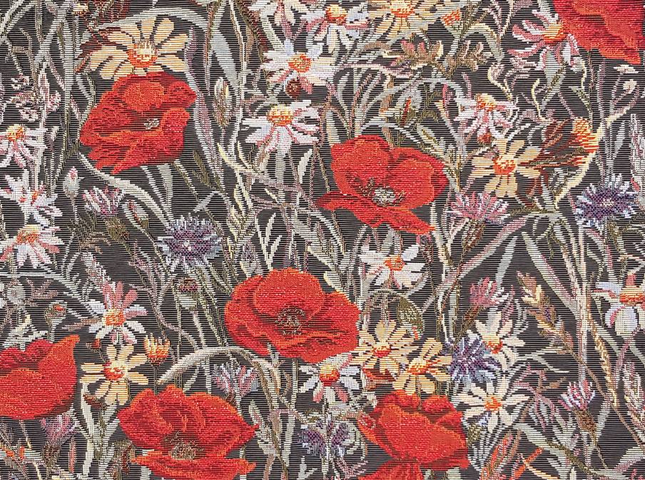 Poppy Meadow Tapestry cushions Poppies - Mille Fleurs Tapestries