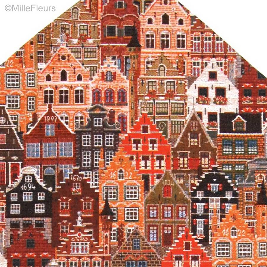 Bruges Facades Tapestry runners Bruges - Mille Fleurs Tapestries