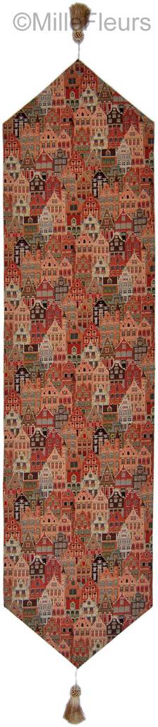 Bruges Houses Tapestry runners Bruges - Mille Fleurs Tapestries