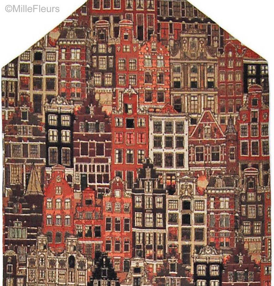 Flemish Houses Tapestry runners Bruges - Mille Fleurs Tapestries