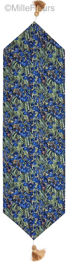 Iris (Van Gogh) Chemins de table Fleurs - Mille Fleurs Tapestries