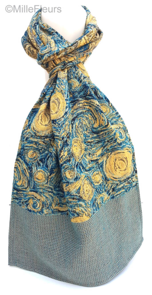 The Starry Night (Van Gogh) Scarves - Mille Fleurs Tapestries