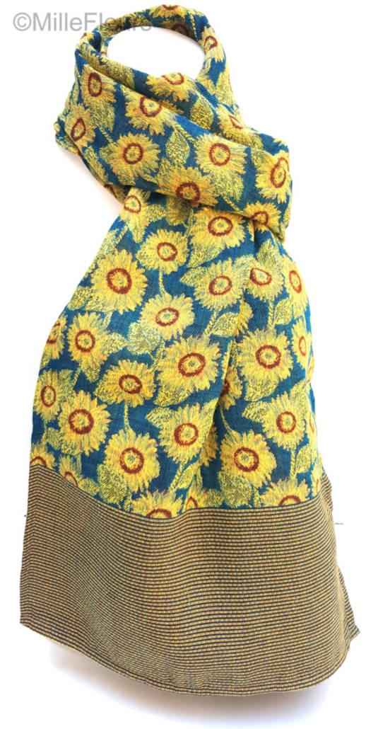 Zonnebloemen Accessoires Sjaals - Mille Fleurs Tapestries
