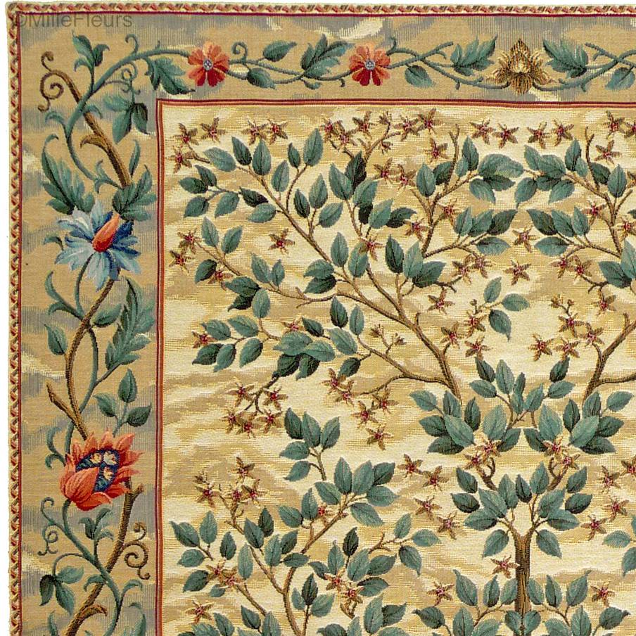 Tree of Life (William Morris), beige Wall tapestries William Morris and Co - Mille Fleurs Tapestries