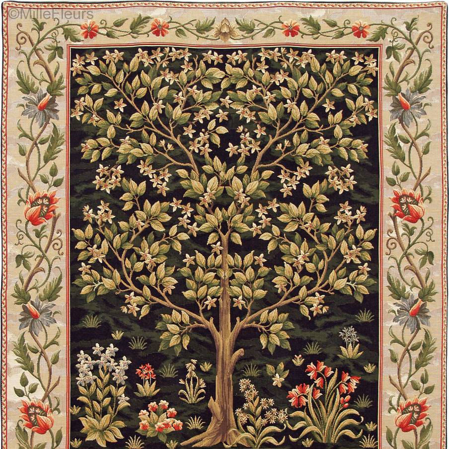 Arbre de Vie (William Morris), noir Tapisseries murales William Morris & Co - Mille Fleurs Tapestries