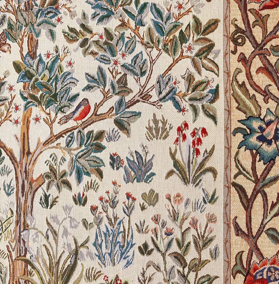 Arbre de Vie, beige Tapisseries murales William Morris & Co - Mille Fleurs Tapestries
