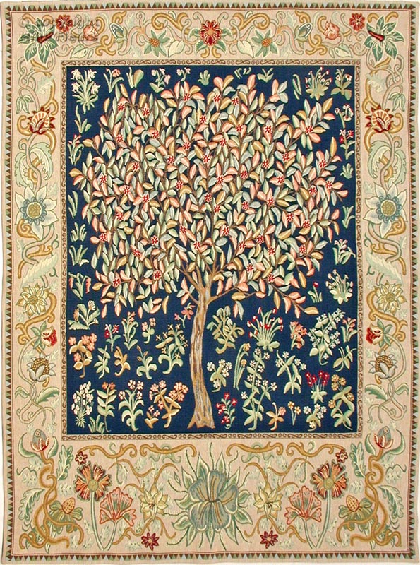 Tree of Life (William Morris) Wall tapestries William Morris and Co - Mille Fleurs Tapestries