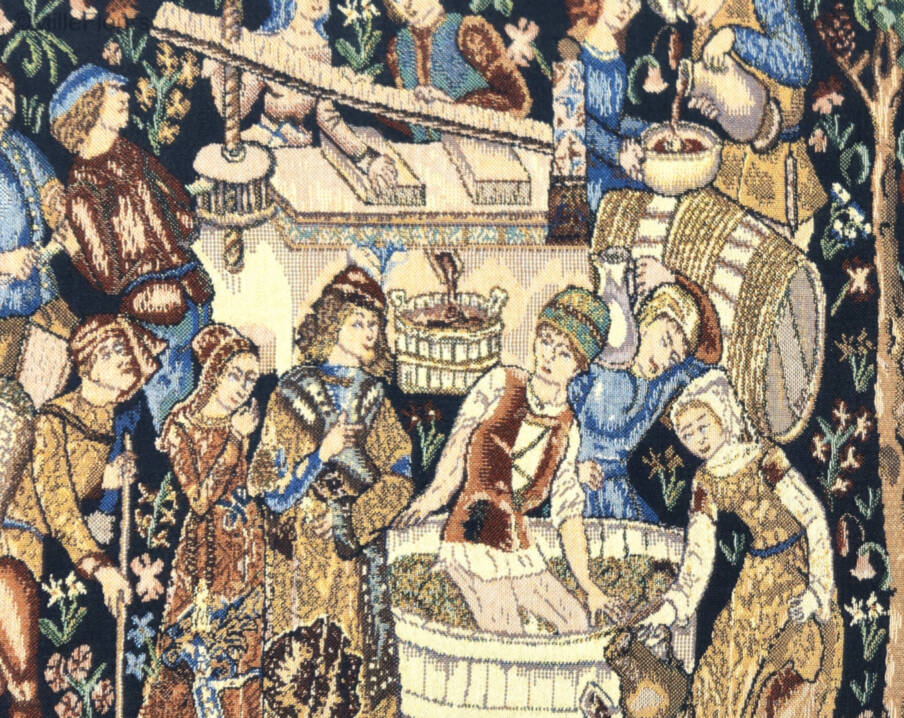 Winemakers Wall tapestries Grapes Harvest - Mille Fleurs Tapestries