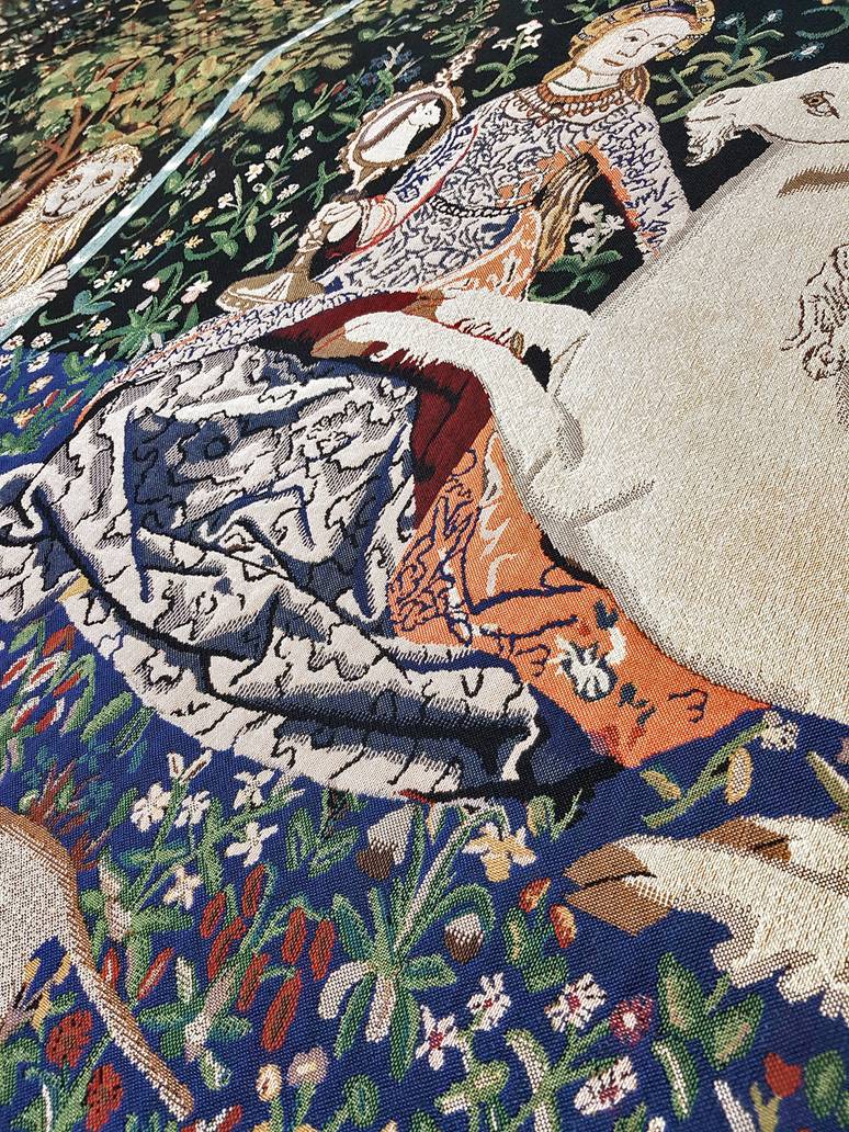 La Vue Tapisseries murales Dame à la Licorne - Mille Fleurs Tapestries