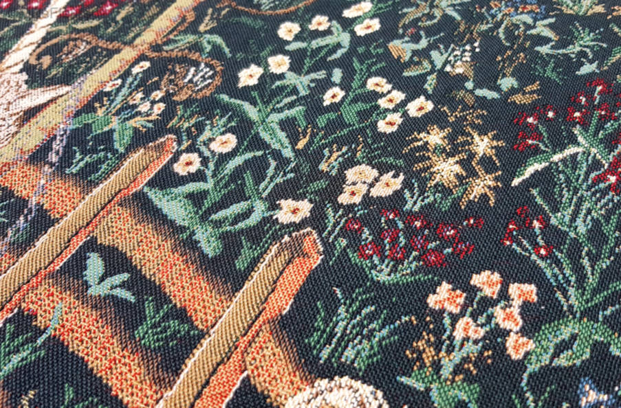 Eenhoorn in Gevangenschap Wandtapijten Jacht op de Eenhoorn - Mille Fleurs Tapestries