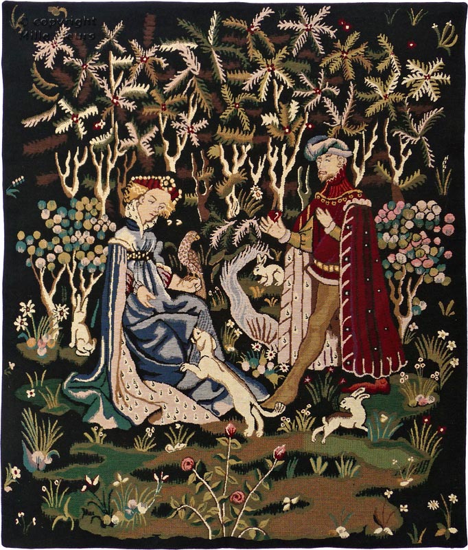 Cadeau du Coeur Tapisseries murales Autres Médiévales - Mille Fleurs Tapestries