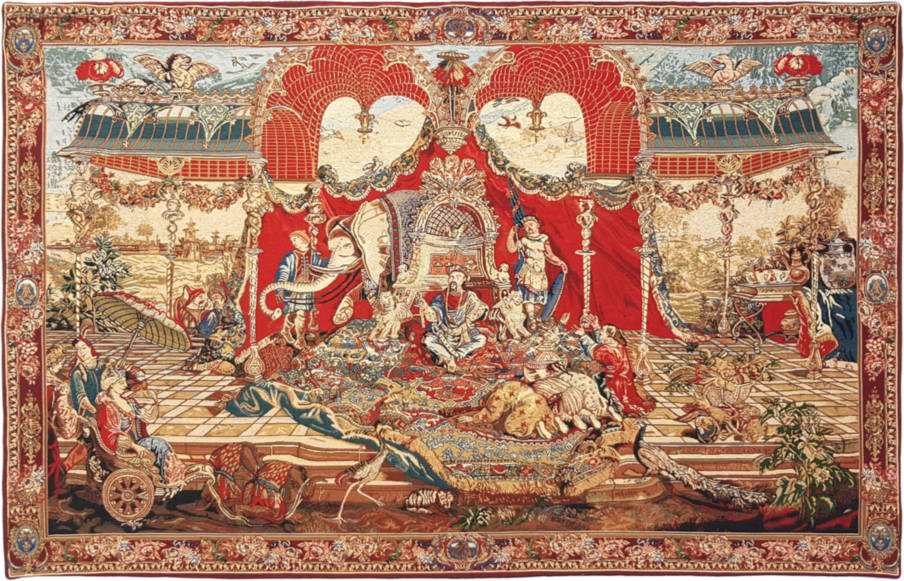 Audiëntie van de Prins Wandtapijten Oriëntalisme - Mille Fleurs Tapestries