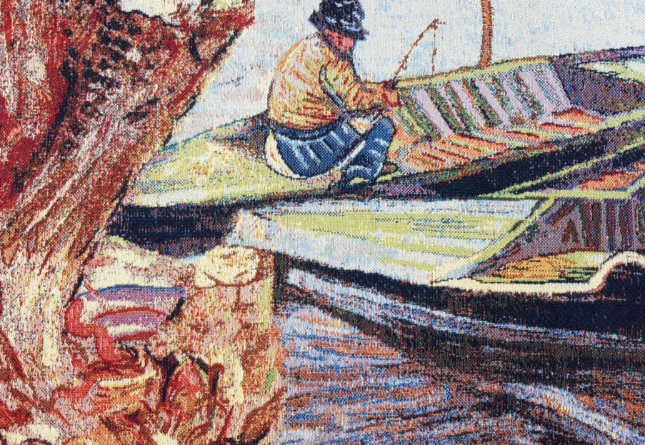 La Pesca en Primavera (Van Gogh) Tapices de pared Vincent Van Gogh - Mille Fleurs Tapestries