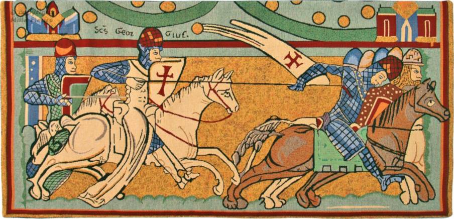 Orden de San Gregorio Magno Tapices de pared Caballeros Medievales - Mille Fleurs Tapestries