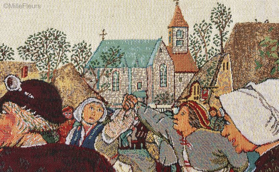 De Boerendans (Brueghel) Wandtapijten Meesterwerken - Mille Fleurs Tapestries