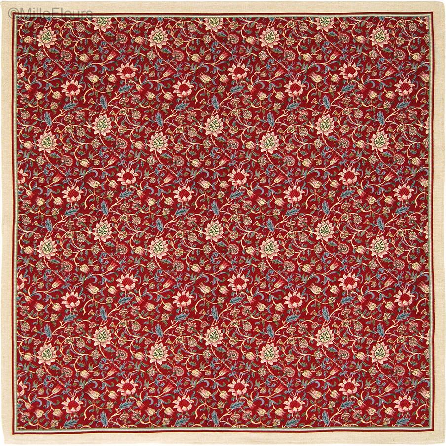 Evenlode (William Morris), rouge Plaids William Morris and Co - Mille Fleurs Tapestries