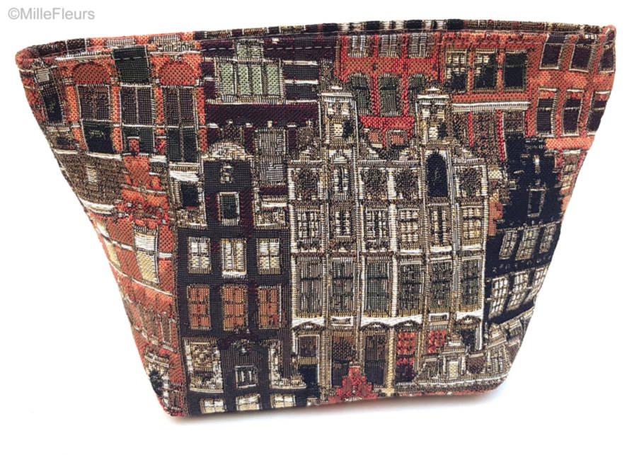 Vlaamse Huizen Make-up Tasjes Brugge - Mille Fleurs Tapestries