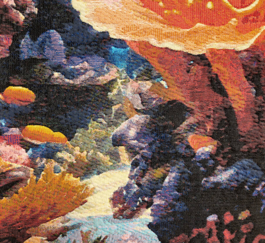 Coral Dream Wall tapestries Contemporary Artwork - Mille Fleurs Tapestries