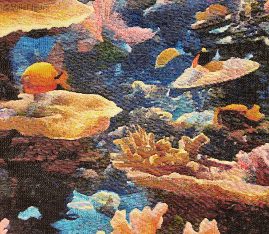Coral Dream Wall tapestries Contemporary Artwork - Mille Fleurs Tapestries