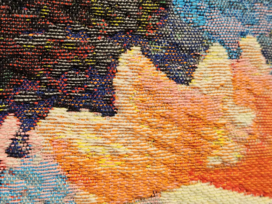 Coral Dream Wall tapestries Contemporary Artwork - Mille Fleurs Tapestries