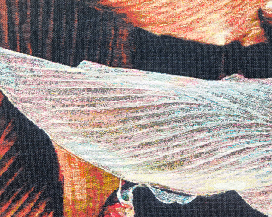 Golden Calla Lilies Wall tapestries Contemporary Artwork - Mille Fleurs Tapestries