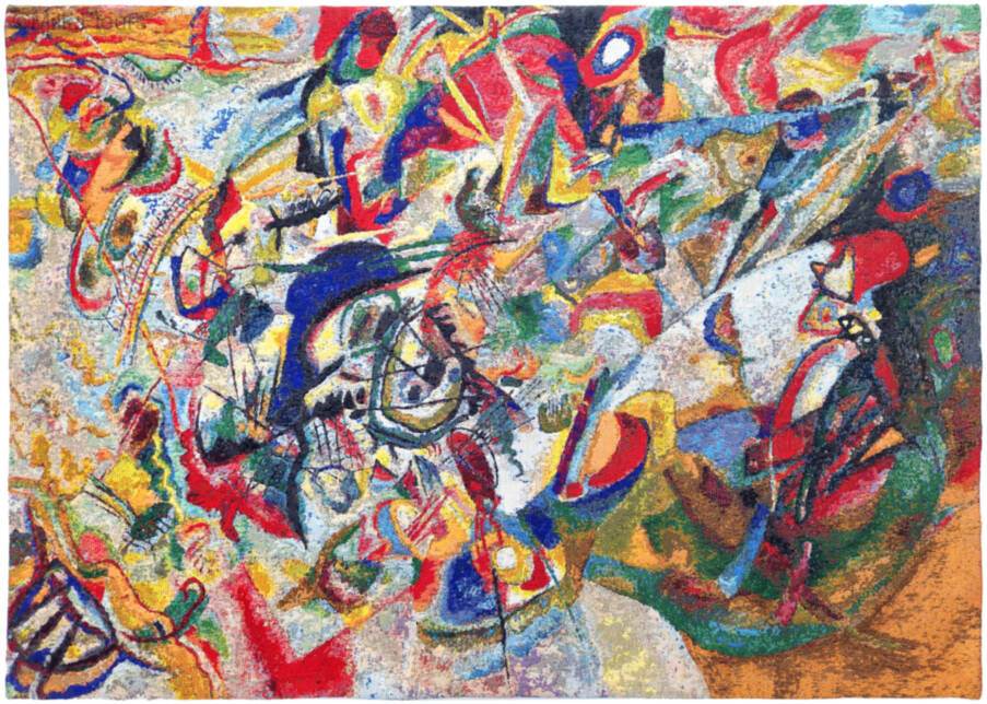 Composition VII Wall tapestries Masterpieces - Mille Fleurs Tapestries