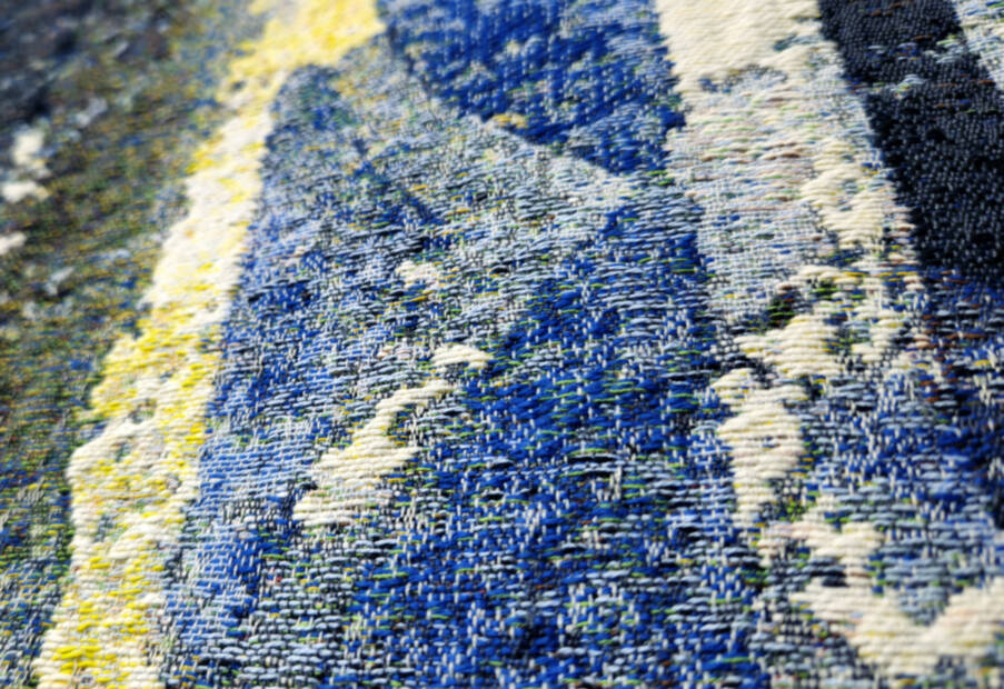 Park Avenue 'White' Limited Edition of 25 Wall tapestries Contemporary Artwork - Mille Fleurs Tapestries