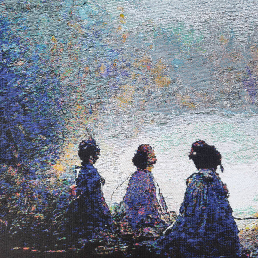 Sisters of Twilight Wall tapestries Contemporary Artwork - Mille Fleurs Tapestries