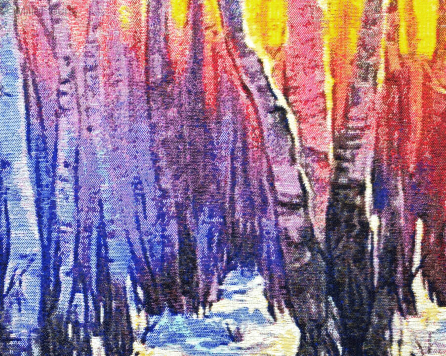 Winter Forest Wall tapestries Contemporary Artwork - Mille Fleurs Tapestries