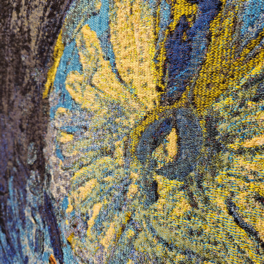 Taiwanese Blue Ocean Unique Edition 1/1 Wandtapijten Hedendaagse Kunstwerken - Mille Fleurs Tapestries