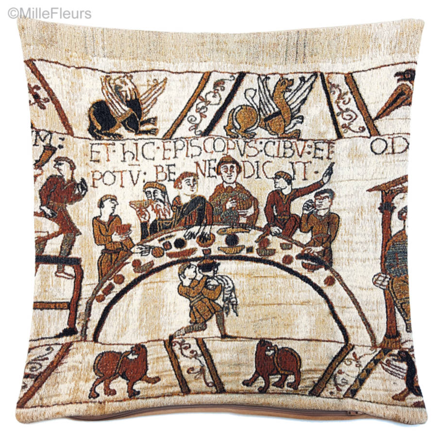 Episcopvs Kussenslopen Wandtapijt van Bayeux - Mille Fleurs Tapestries