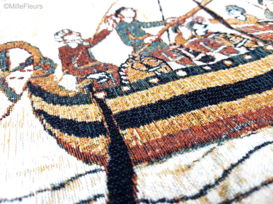 Navigio Kussenslopen Wandtapijt van Bayeux - Mille Fleurs Tapestries