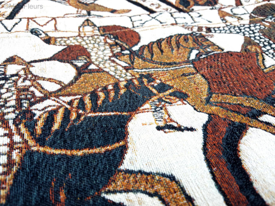 Glorvm Exer Kussenslopen Wandtapijt van Bayeux - Mille Fleurs Tapestries
