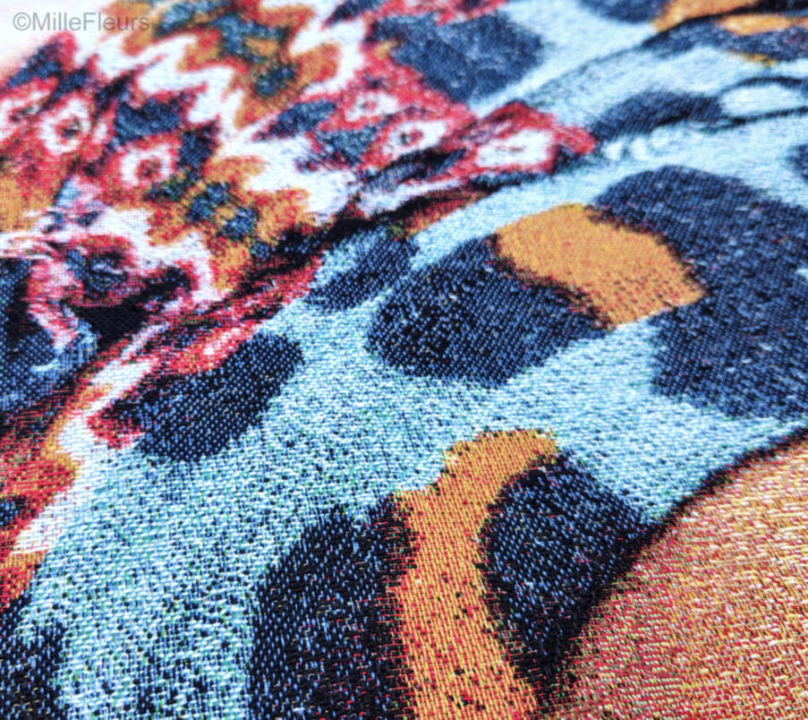 Africa Zuri Wandtapijten Hedendaagse Kunstwerken - Mille Fleurs Tapestries