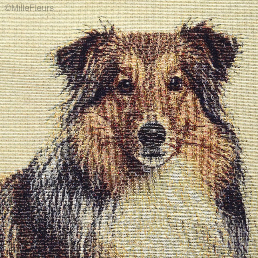 Berger des Shetland Housses de coussin Chiens - Mille Fleurs Tapestries