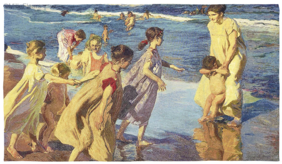 Verano (Joaquín Sorolla) Tapices de pared Obras Maestras - Mille Fleurs Tapestries