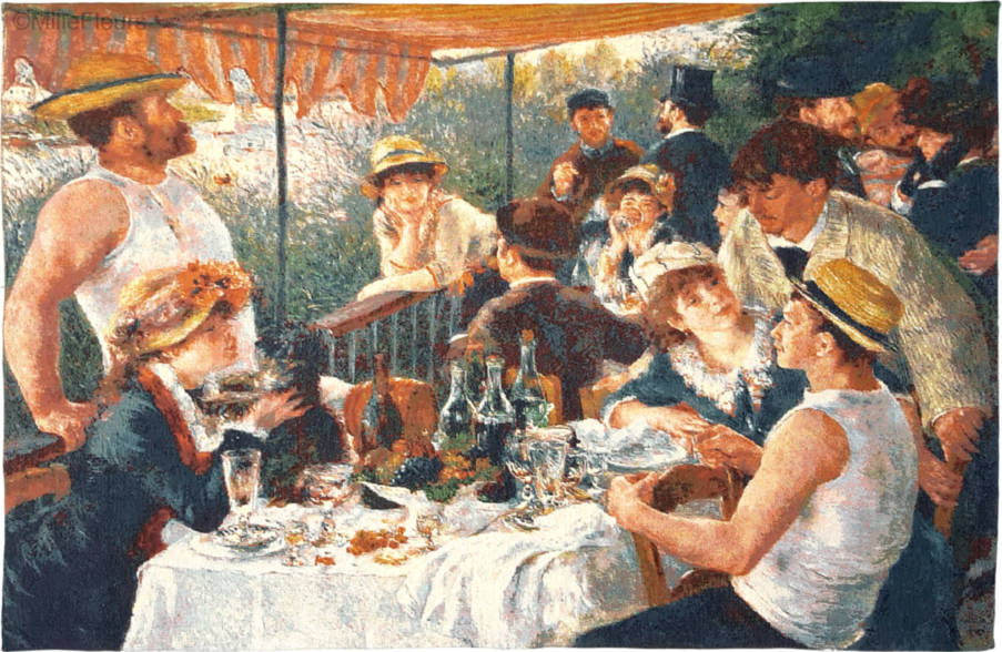 Déjeuner des Canotiers (Renoir) Tapisseries murales Pierre-Auguste Renoir - Mille Fleurs Tapestries