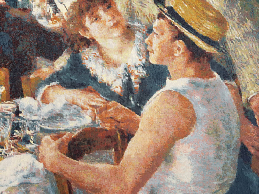 Lunch van de Roeiers (Renoir) Wandtapijten Pierre-Auguste Renoir - Mille Fleurs Tapestries