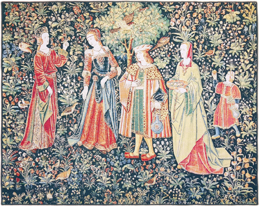 De Wandeling Wandtapijten Zeer Grote Wandtapijten - Mille Fleurs Tapestries