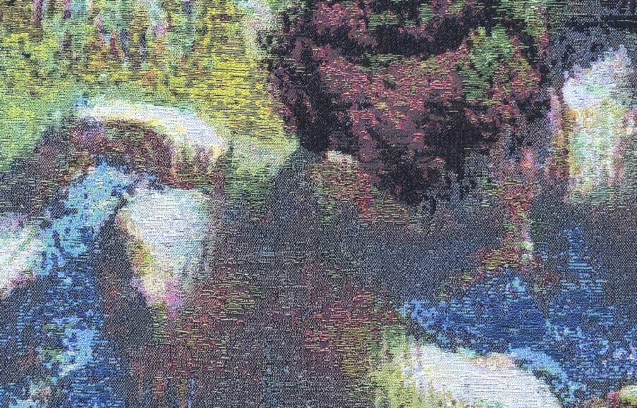 Blue Dancers Wall tapestries Masterpieces - Mille Fleurs Tapestries