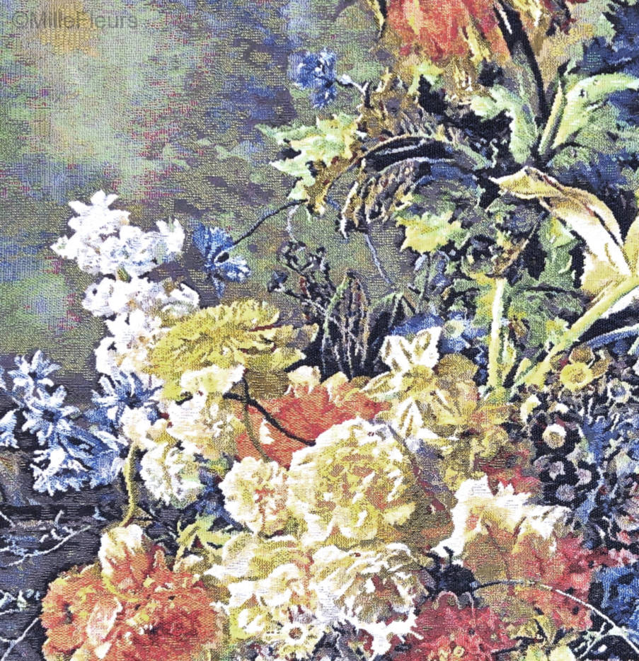 Gouden Boeket Wandtapijten Bloemstukken - Mille Fleurs Tapestries