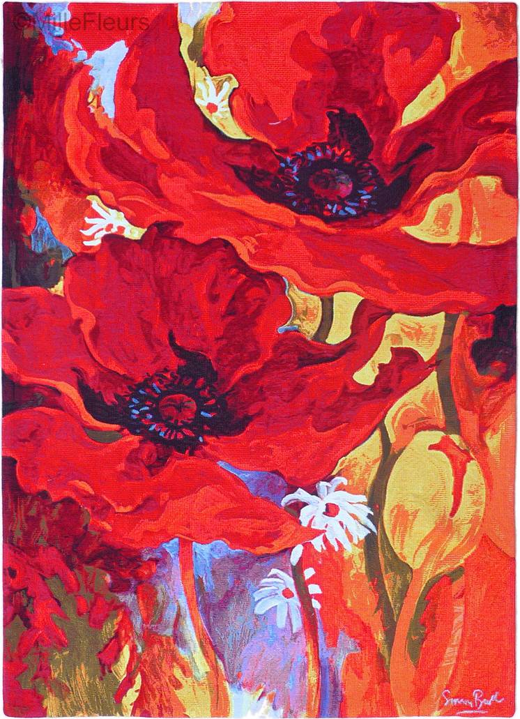 Bright New Day Wandtapijten Simon Bull - Mille Fleurs Tapestries